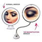 360° Flexible Light Up 10X Magnification Makeup Mirror