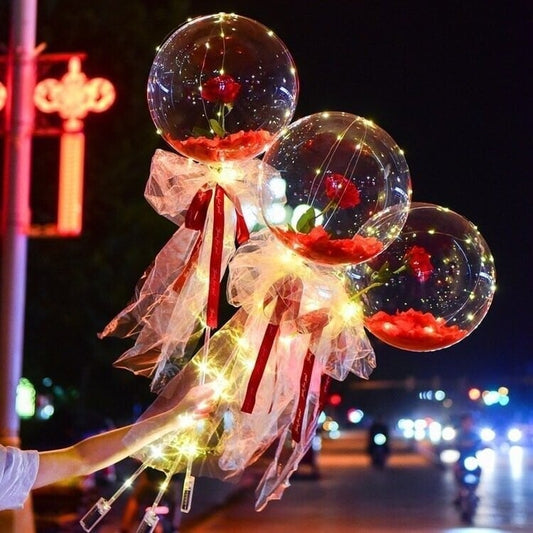 Christmas gift💕LED Luminous Balloon Rose Bouquet-BUY 5 GET 2 FREE(FREE SHIPPING)